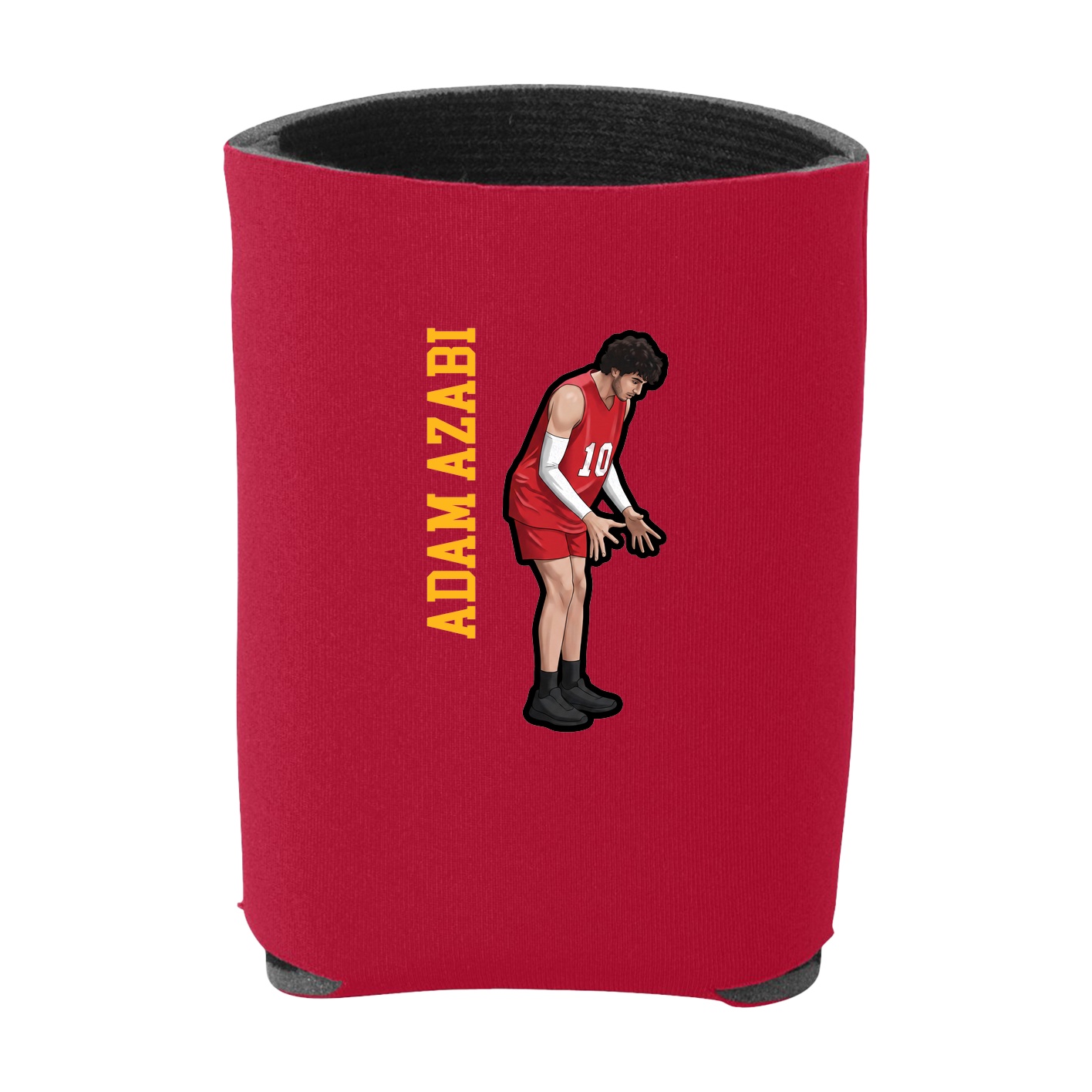 Can Holder — Name Vertical in Red