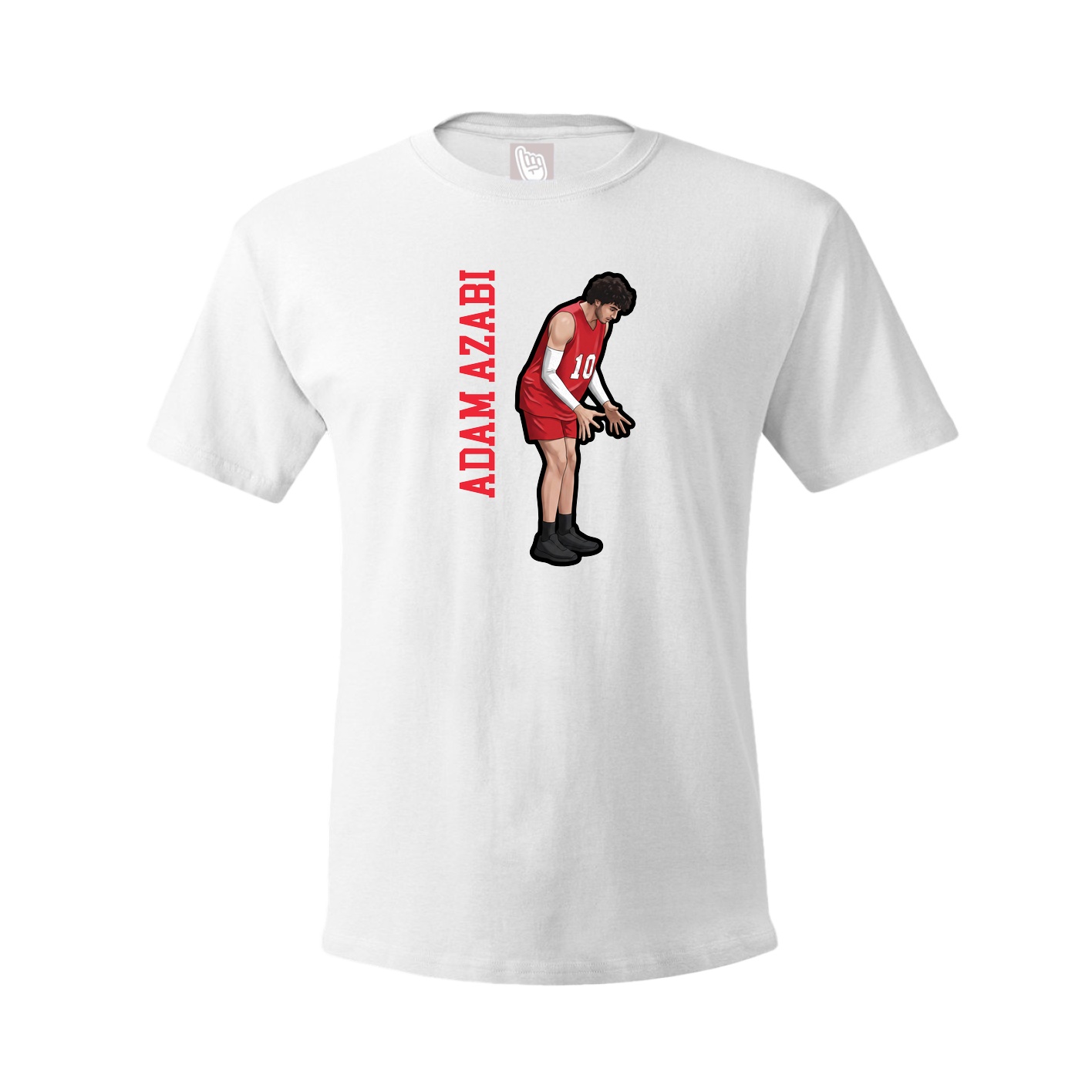 Youth Tee — Name Vertical in White