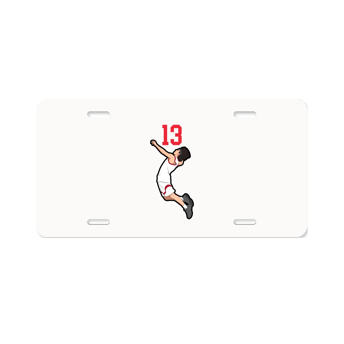 License Plate — Number Top in Classic