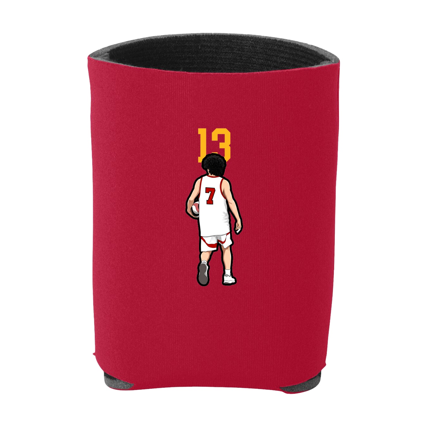 Can Holder — Number Top in Red