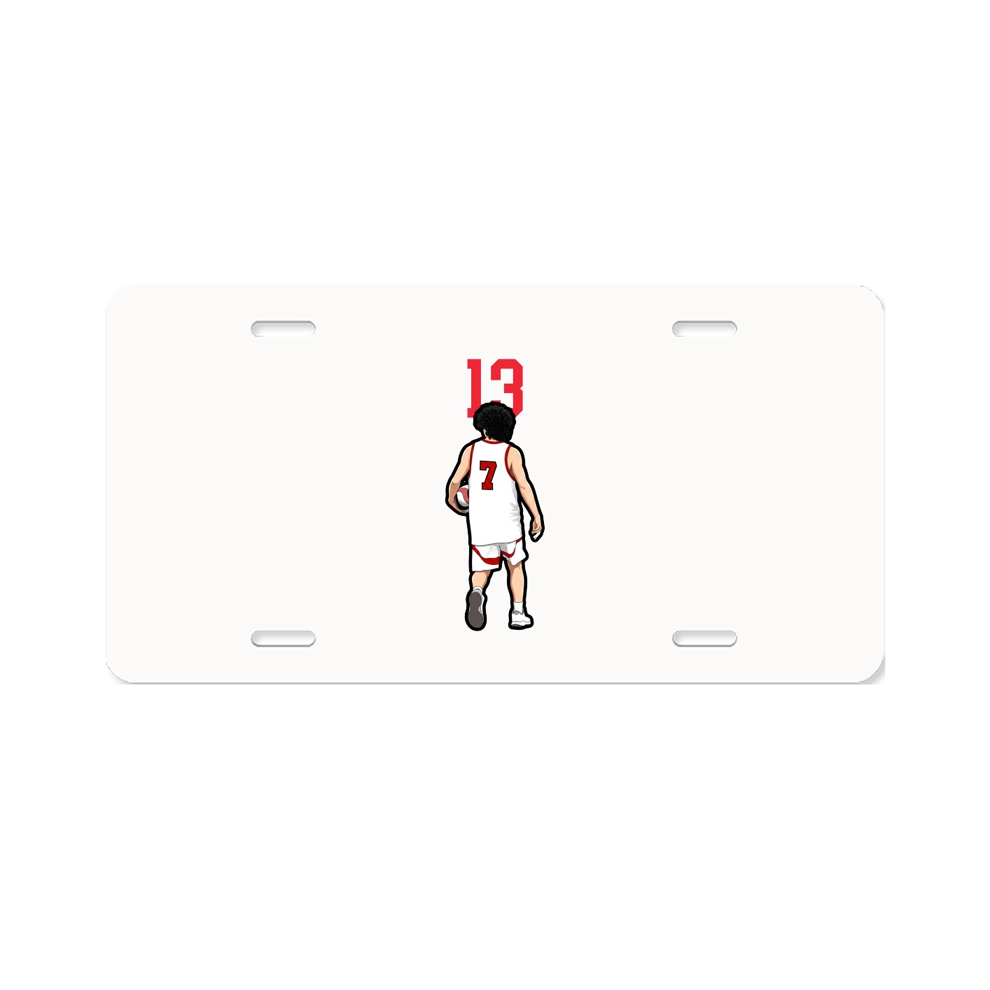 License Plate — Number Top in Classic