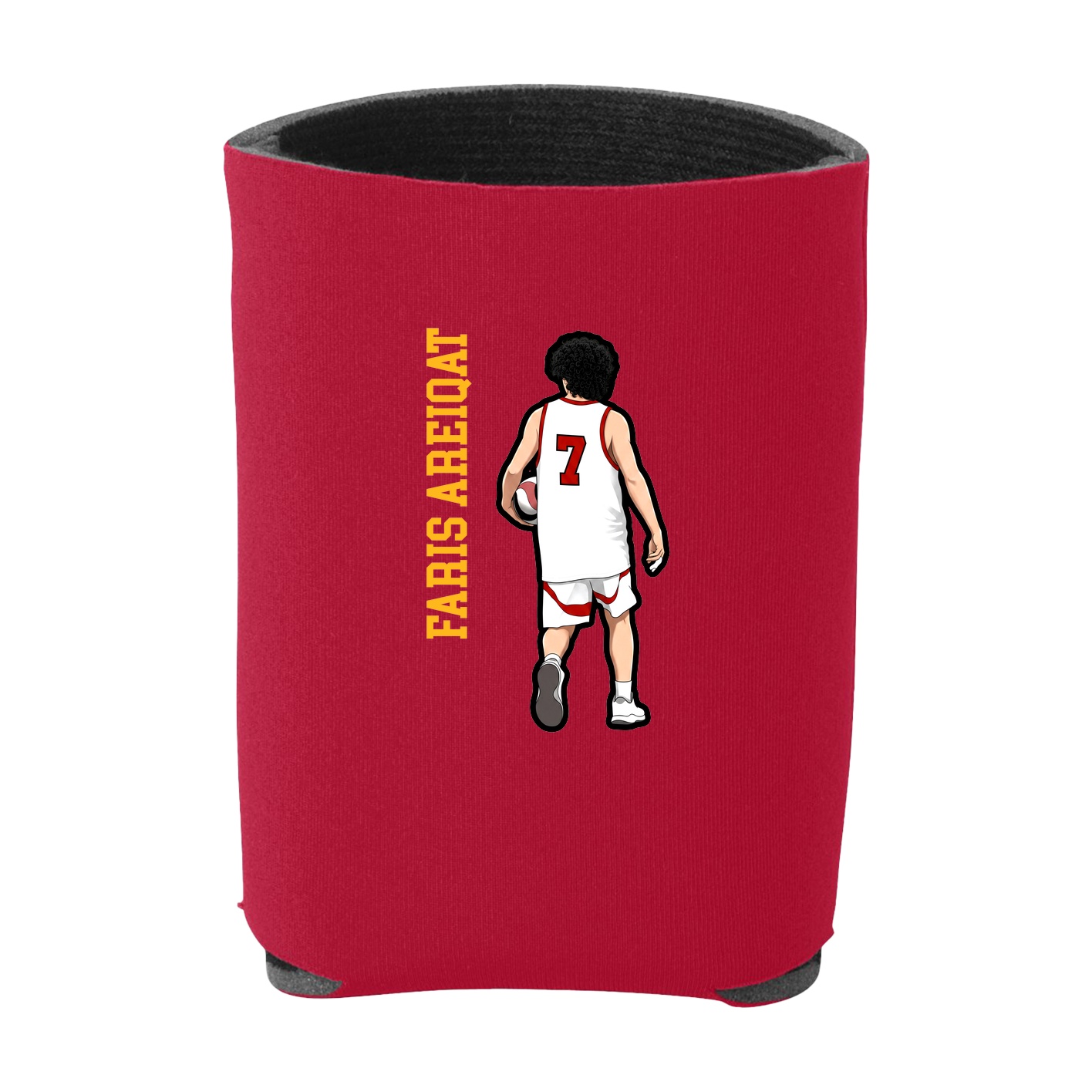 Can Holder — Name Vertical in Red