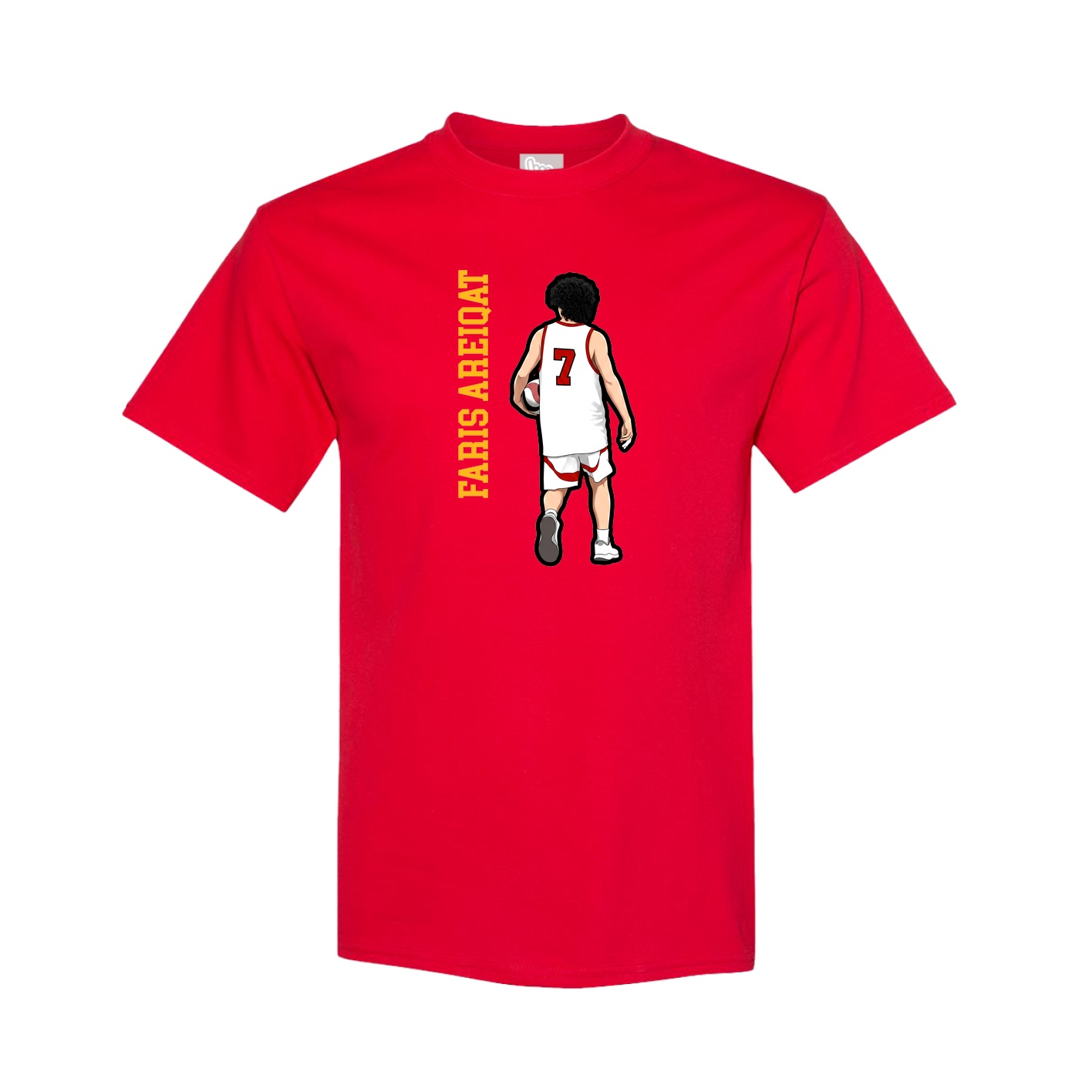 Youth Tee — Name Vertical in Red
