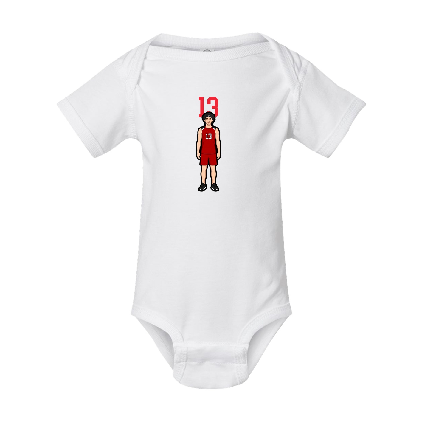 Baby Onesie — Number Top in White