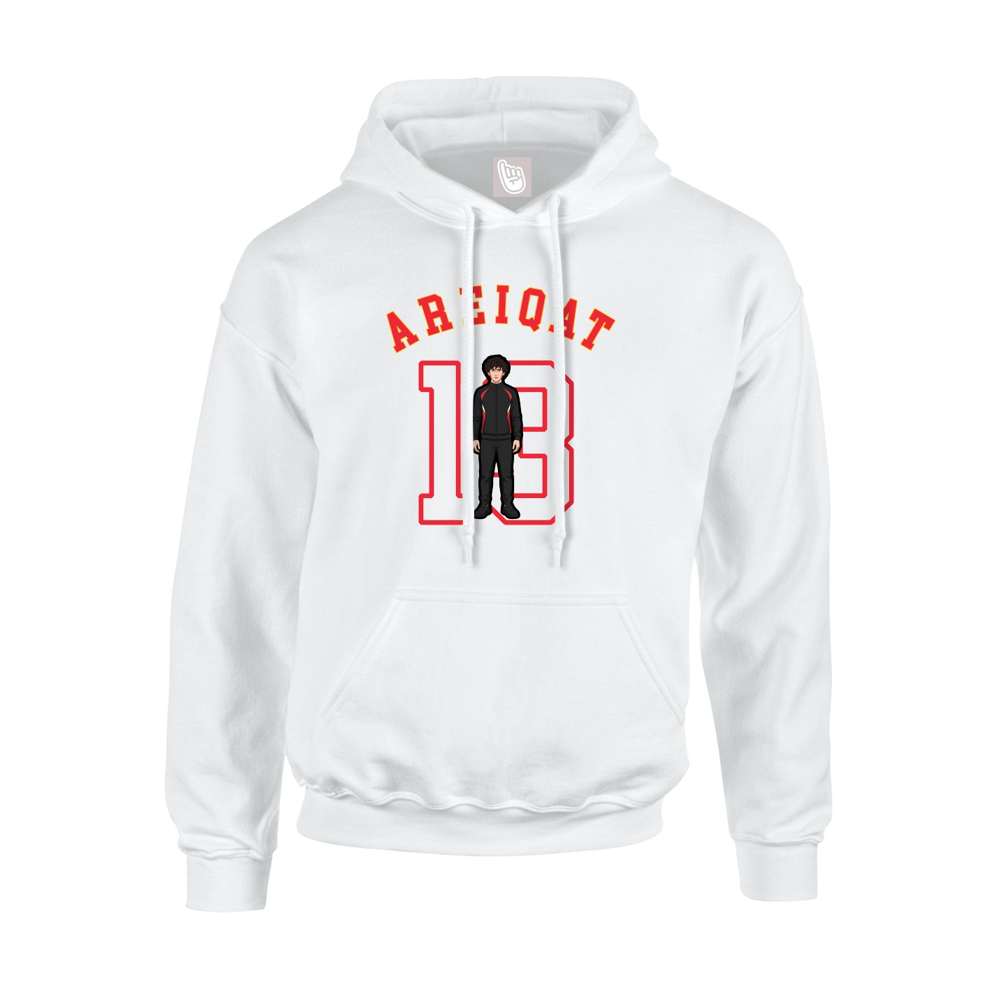 Youth Hoodie — Shirsey Arch in White