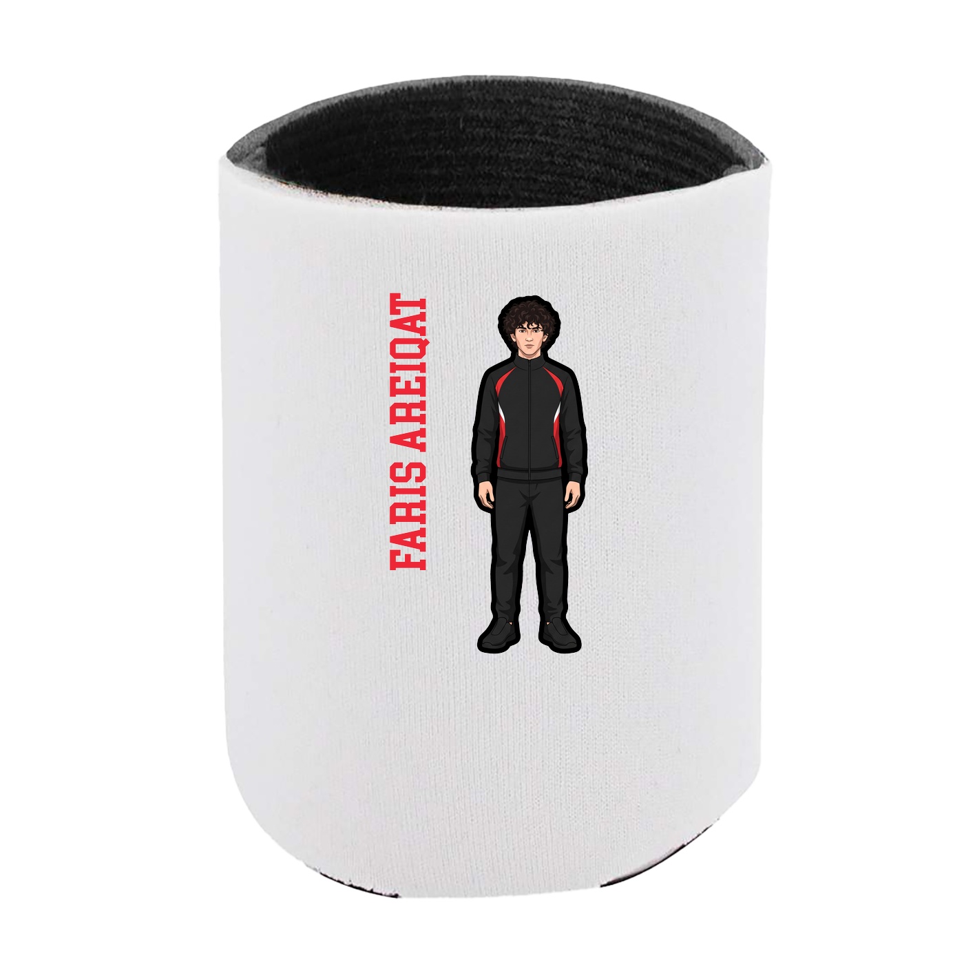 Can Holder — Name Vertical in White