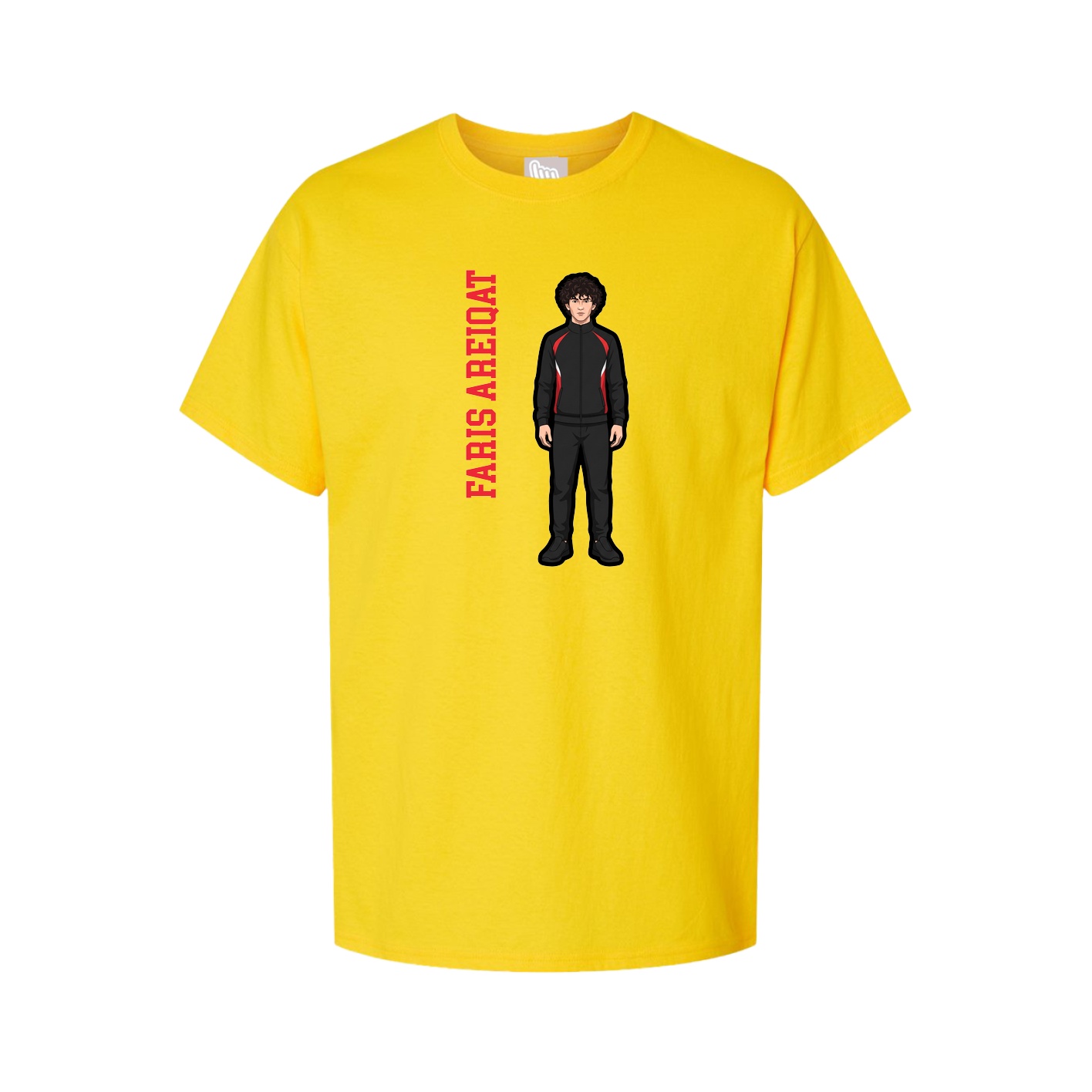 Tee — Name Vertical in Gold