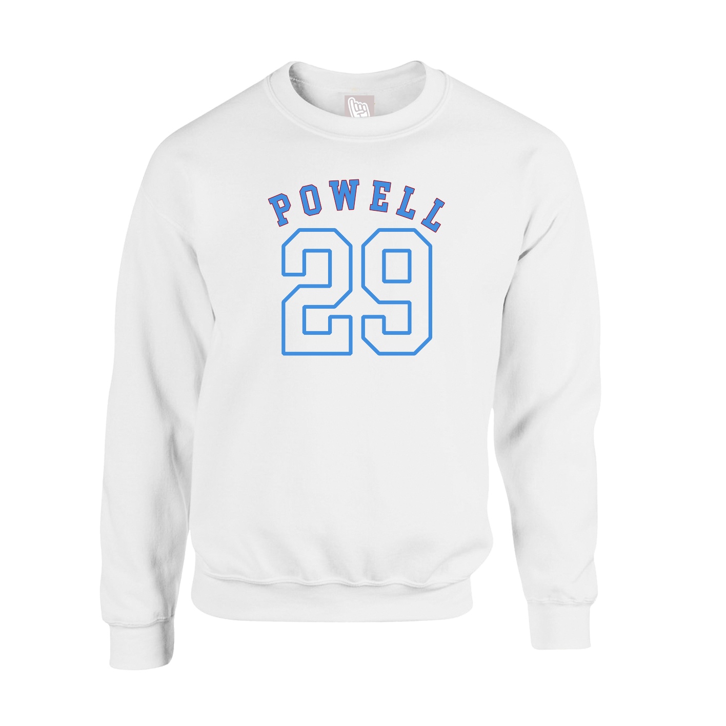 Fleece Crew — Shirsey Arch in White