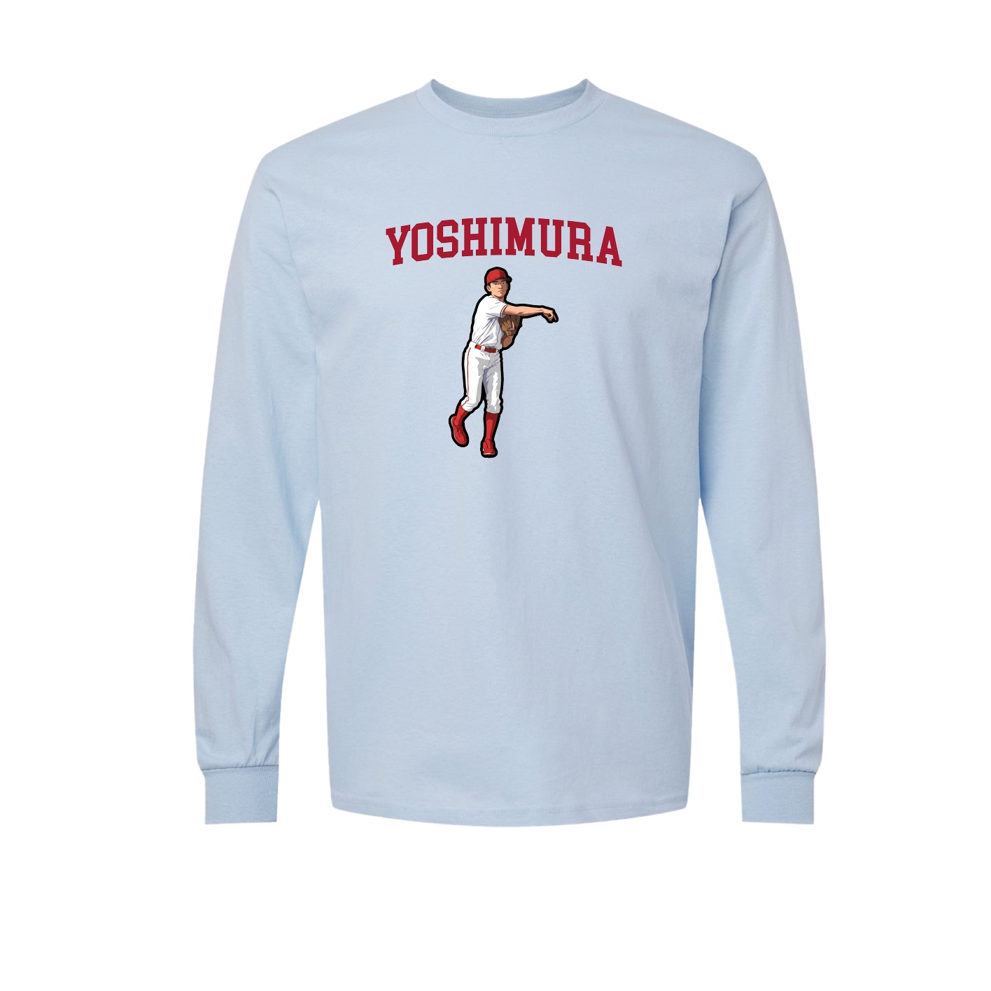 Long Sleeve Tee — Shirsey in Light Blue