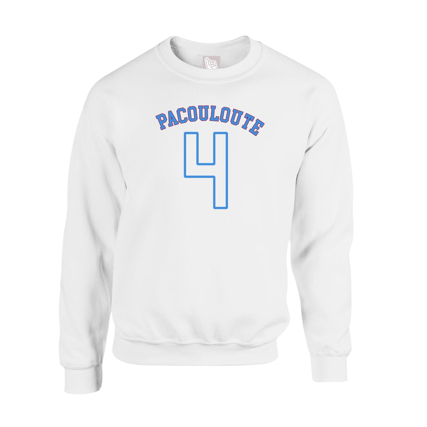Fleece Crew — Shirsey Arch in White