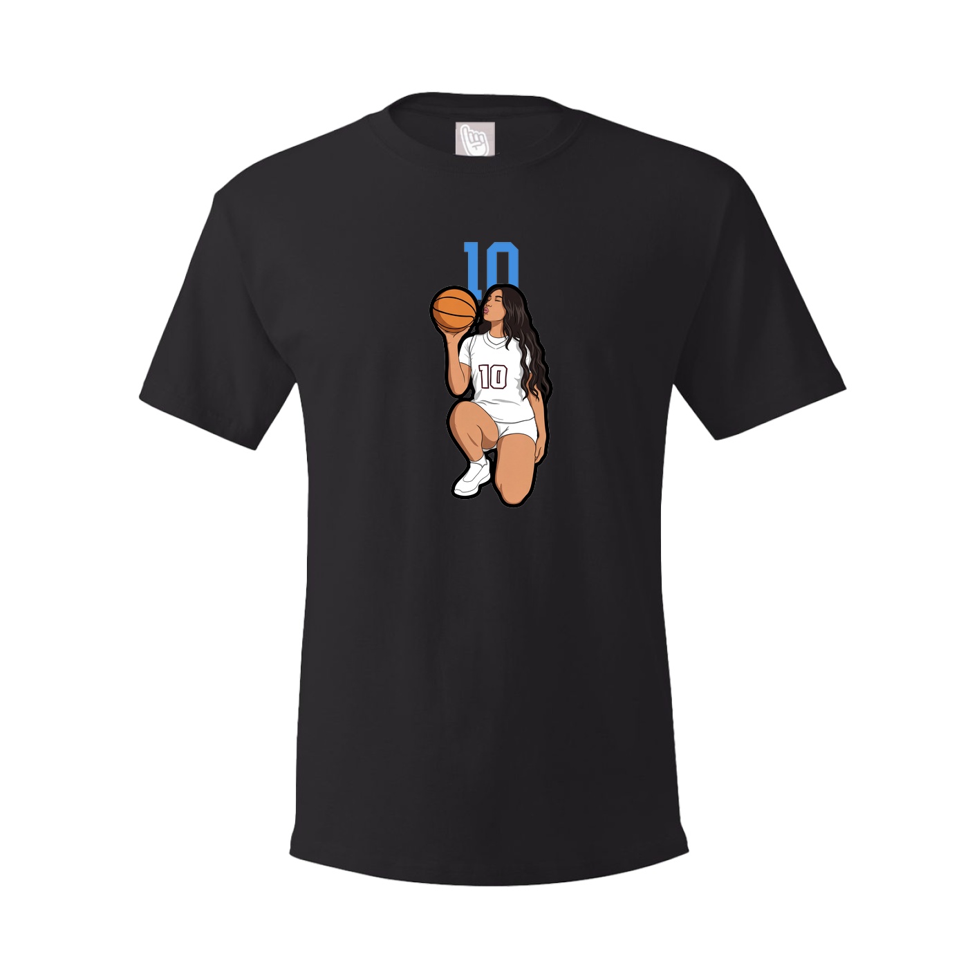 Youth Tee — Number Top in Black