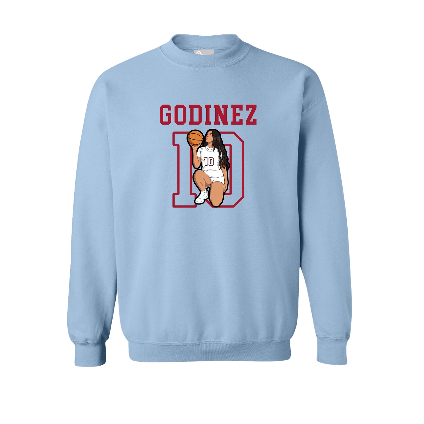 Fleece Crew — Shirsey in Light Blue