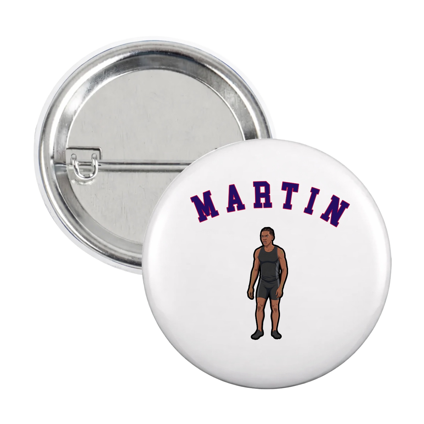 Game Day Button — Shirsey Arch in White