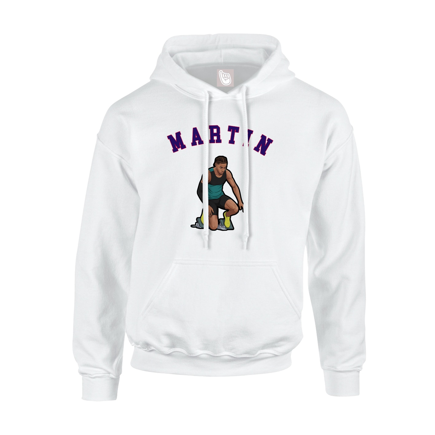 Youth Hoodie — Shirsey Arch in White