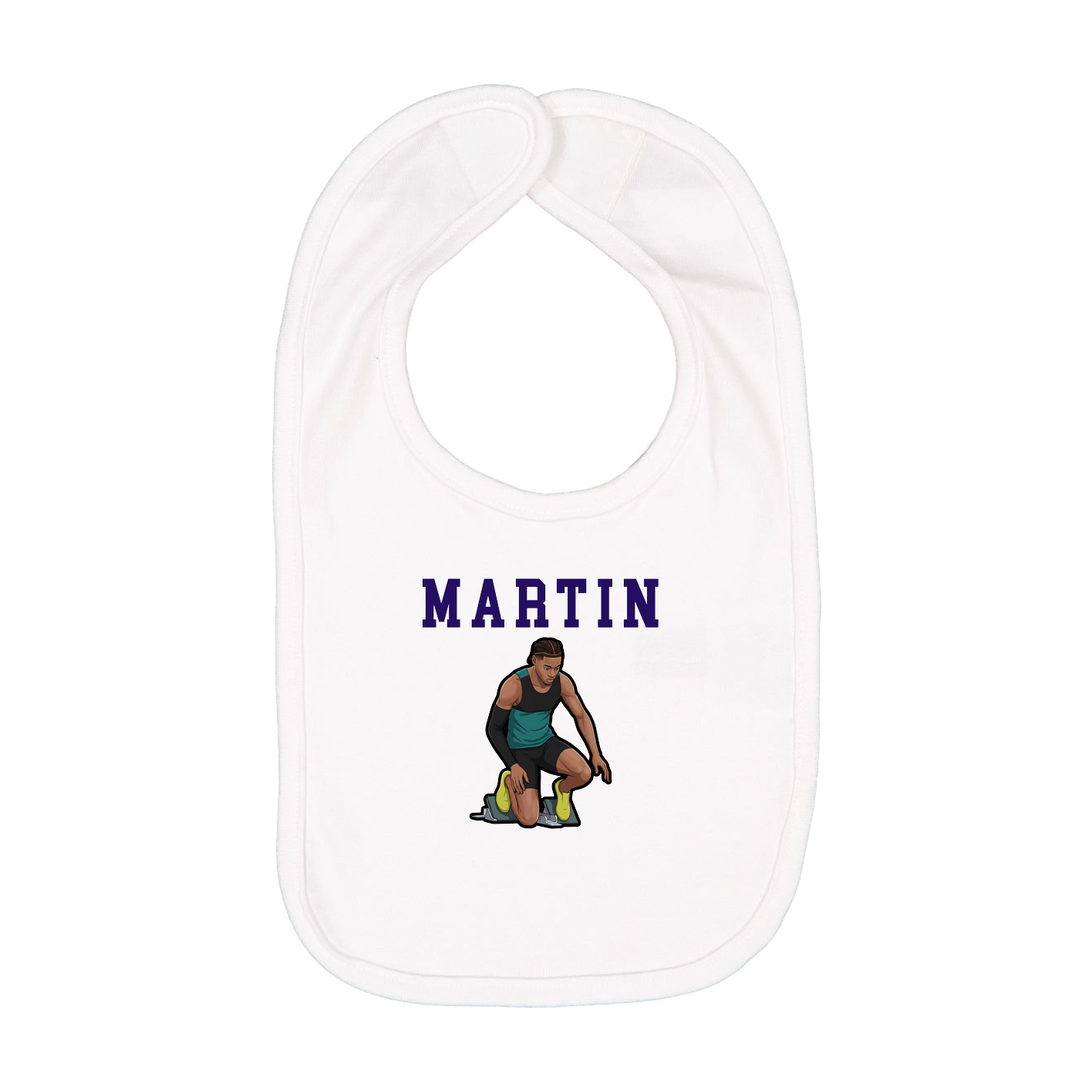 Infant Bib — Shirsey in White
