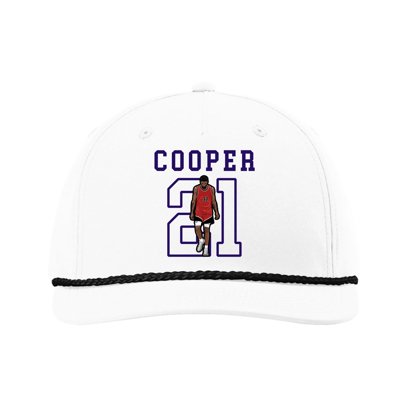 Five-Panel Classic Rope Cap — Shirsey in White
