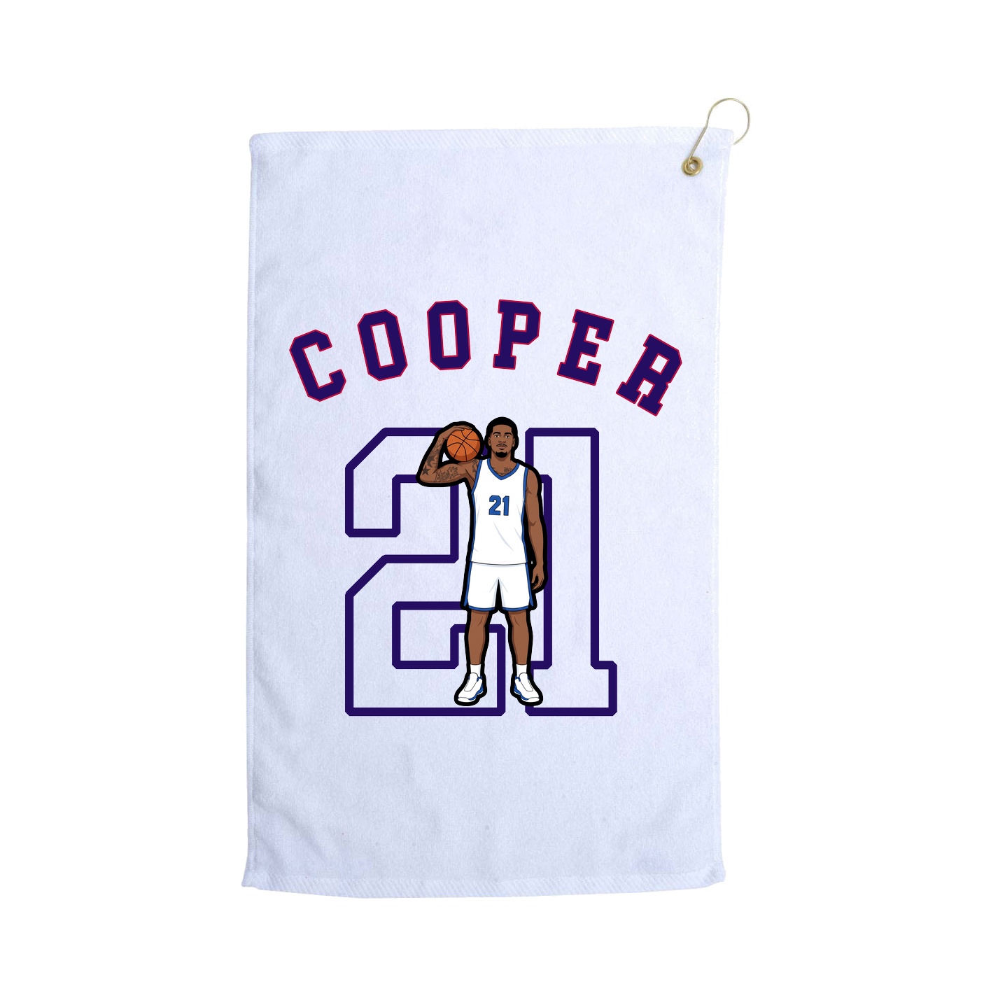 Golf Towel — Shirsey Arch in White