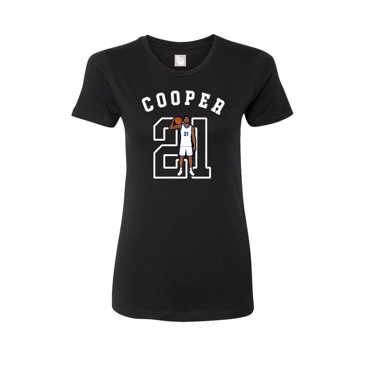 Fitted Women's Tee — Shirsey Arch in Black