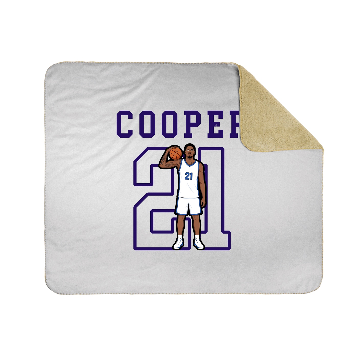 Throw Blanket — Shirsey in White