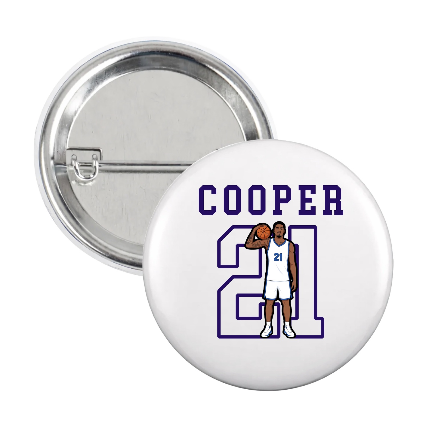 Game Day Button — Shirsey in White