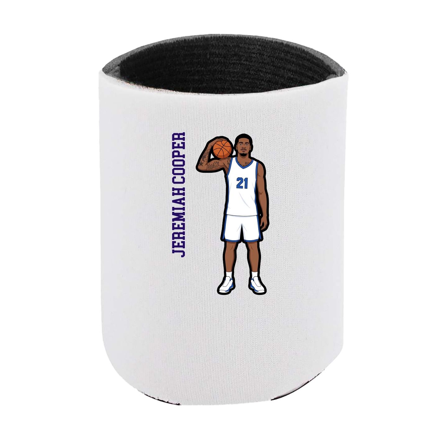 Can Holder — Name Vertical in White