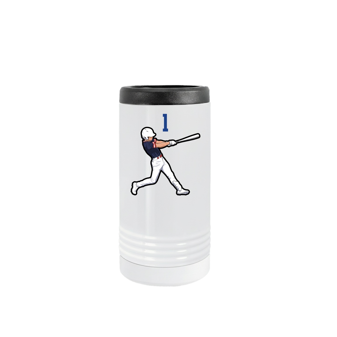 Slim Beverage Holder — Number Top in White