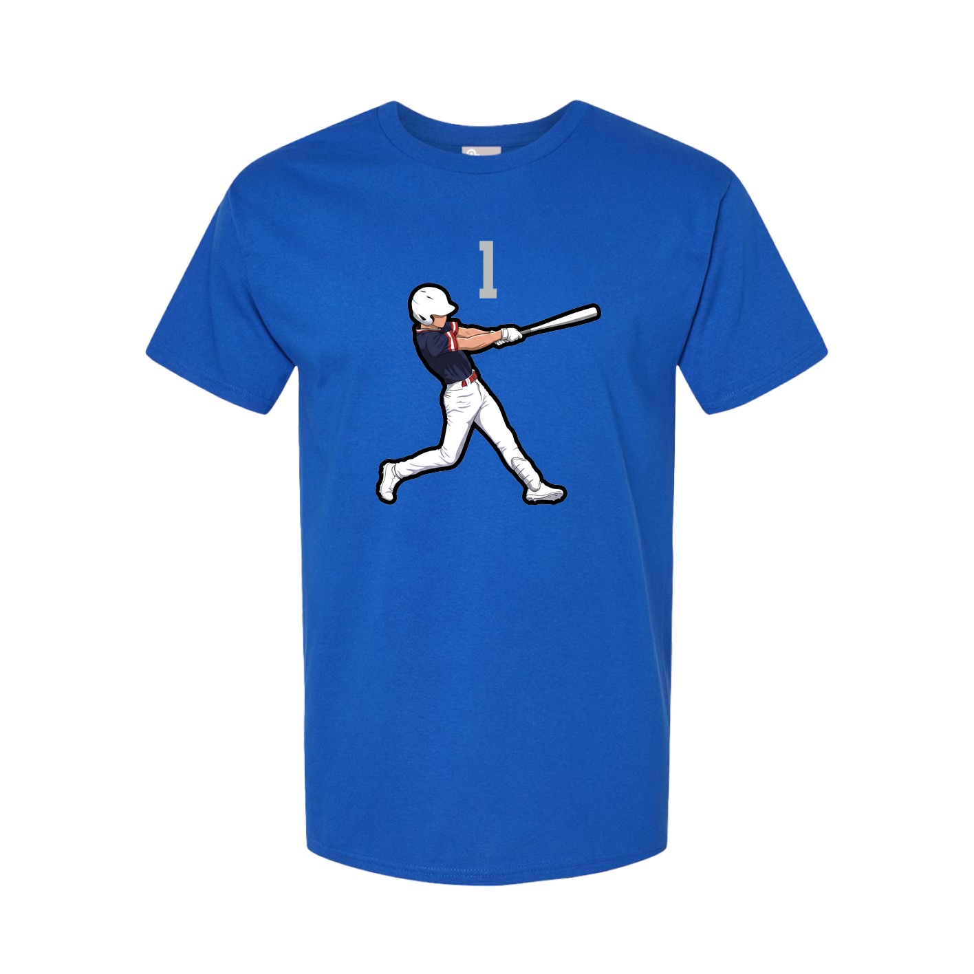 Youth Tee — Number Top in Royal