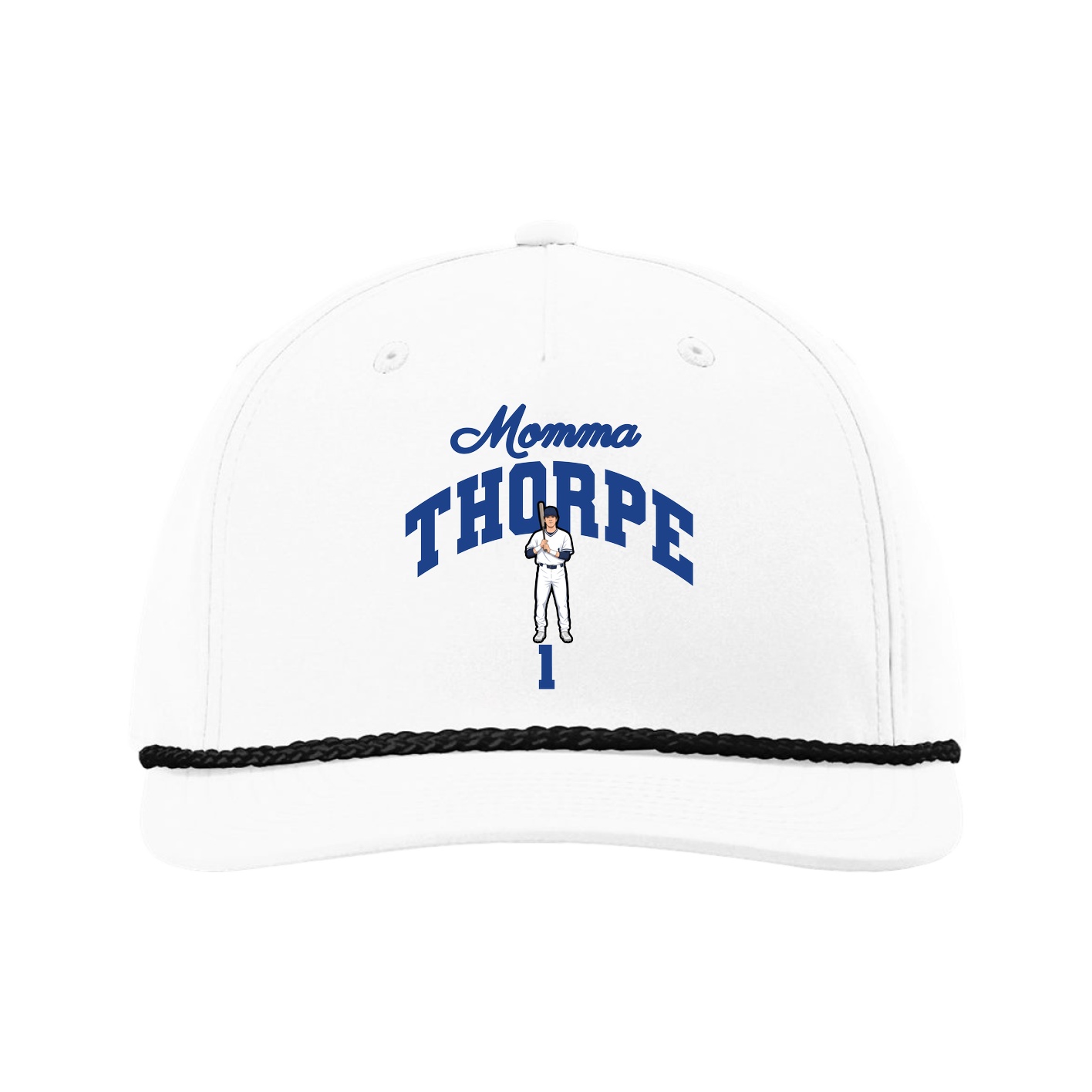 Five-Panel Classic Rope Cap — Mothers Day Arch in White