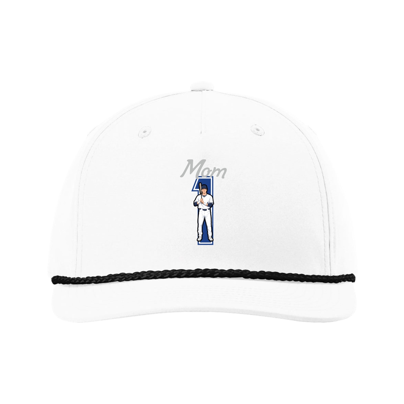 Five-Panel Classic Rope Cap — Mothers Day Shirsey in White