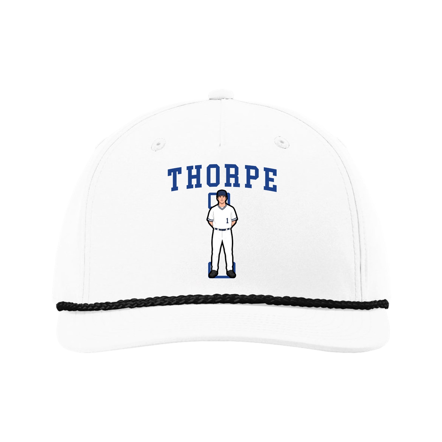 Five-Panel Classic Rope Cap — Shirsey in White
