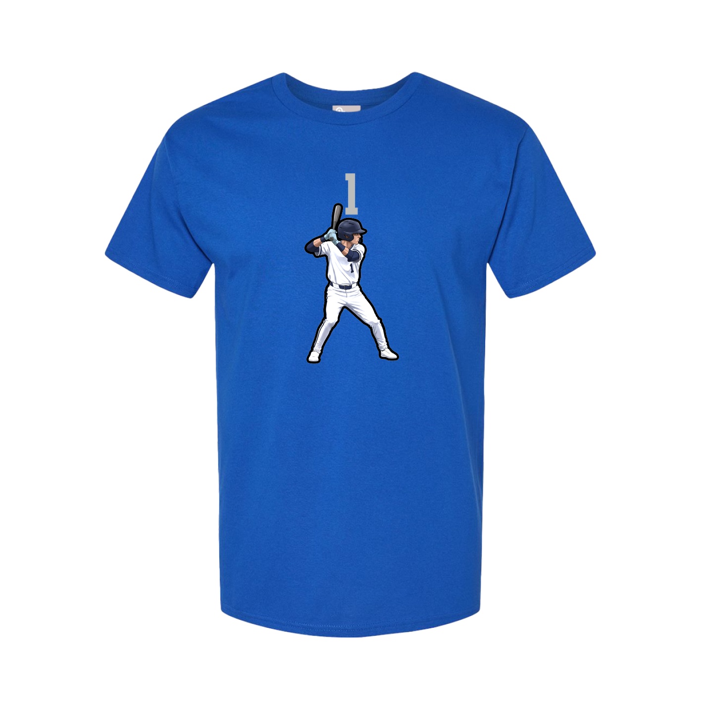Youth Tee — Number Top in Royal