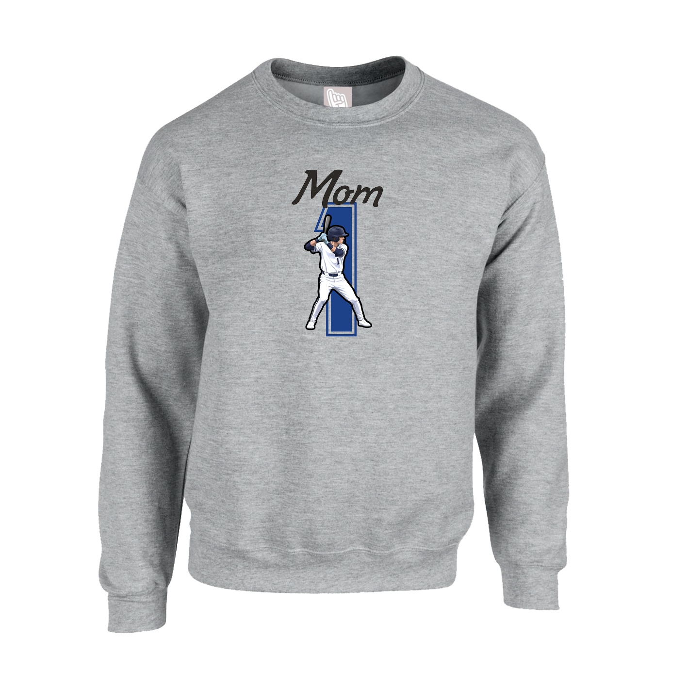 Fleece Crew — Mothers Day Shirsey in Grey