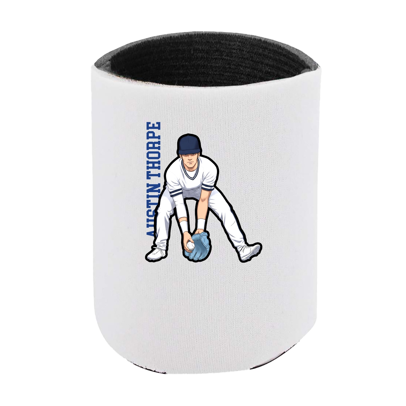 Can Holder — Name Vertical in White