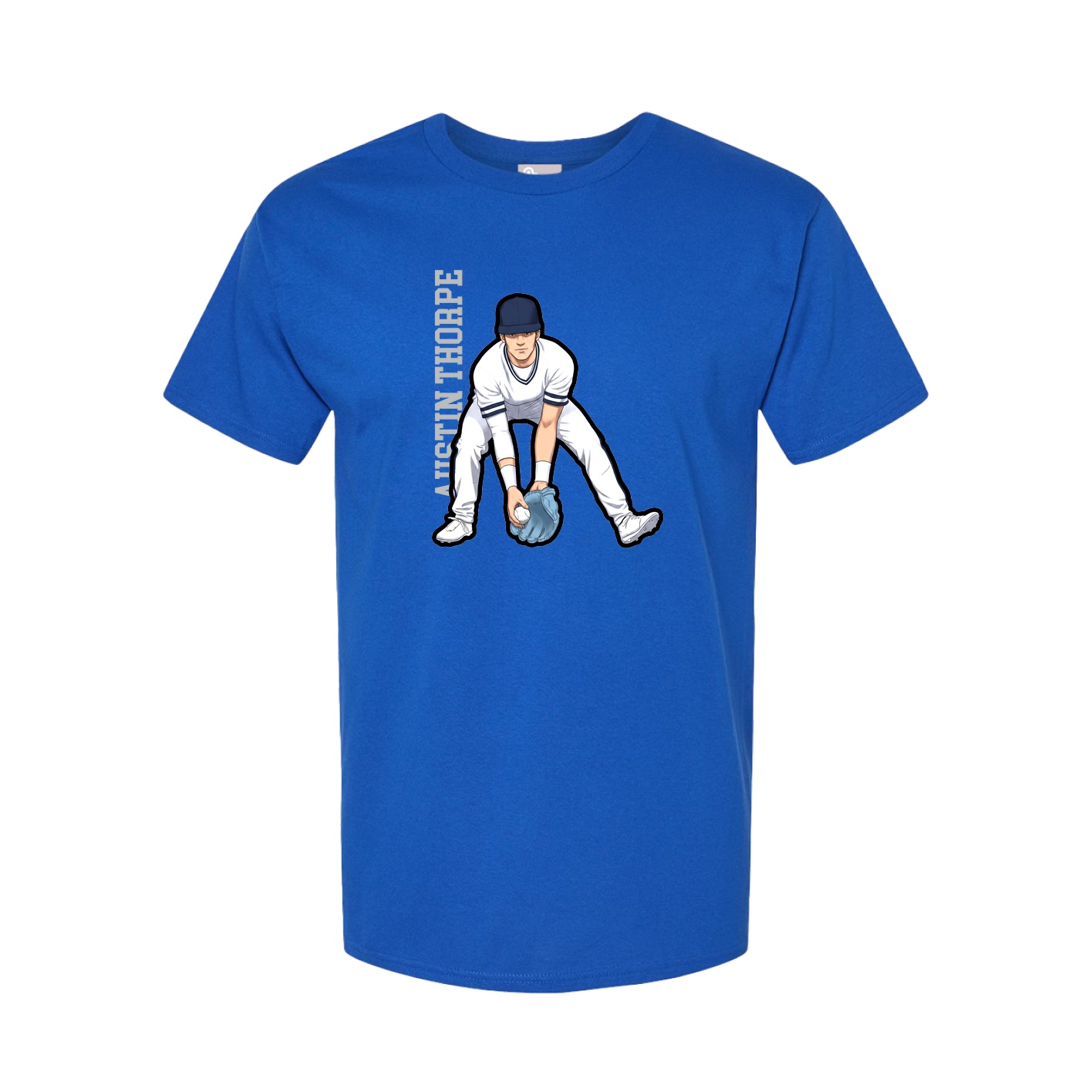 Tee — Name Vertical in Royal