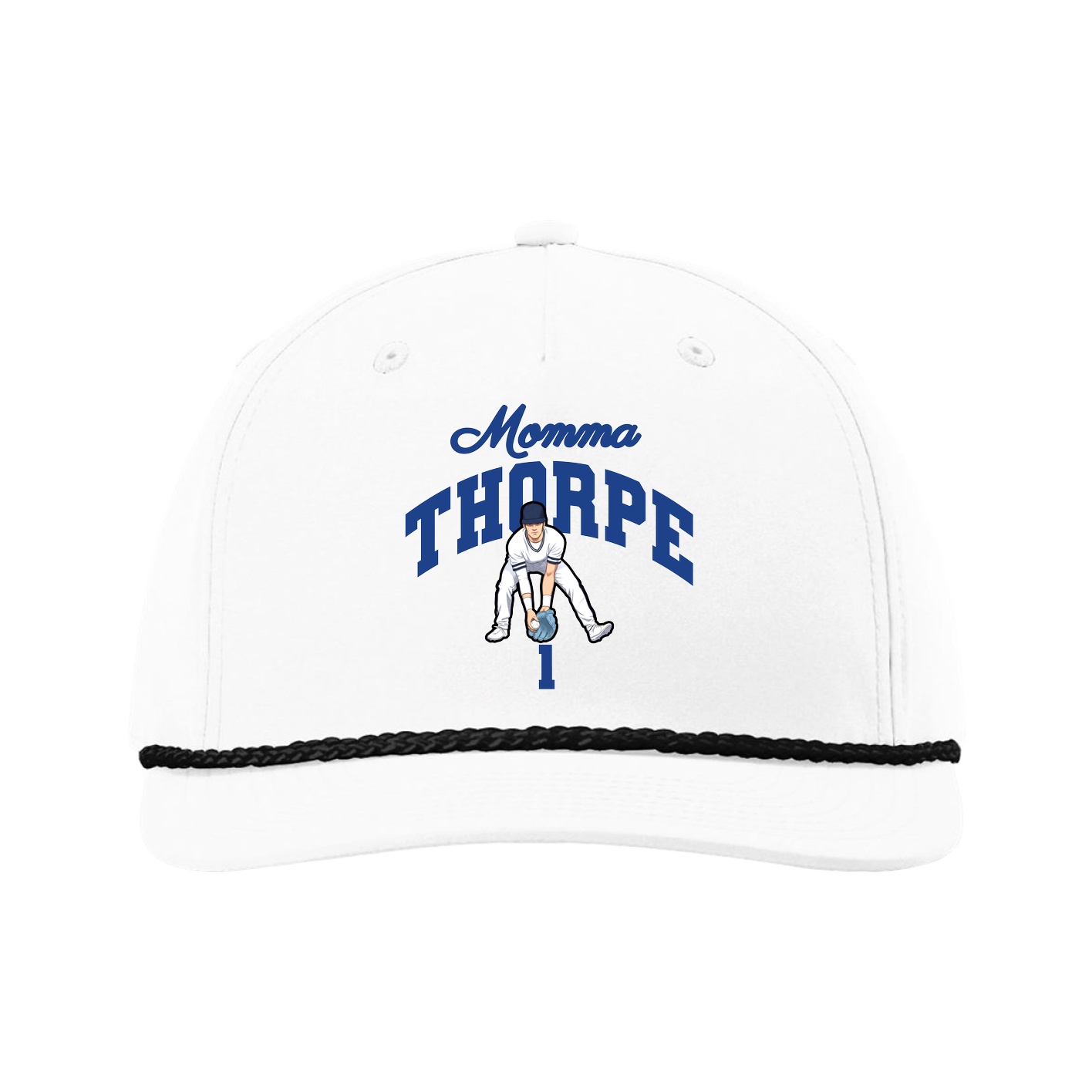 Five-Panel Classic Rope Cap — Mothers Day Arch in White