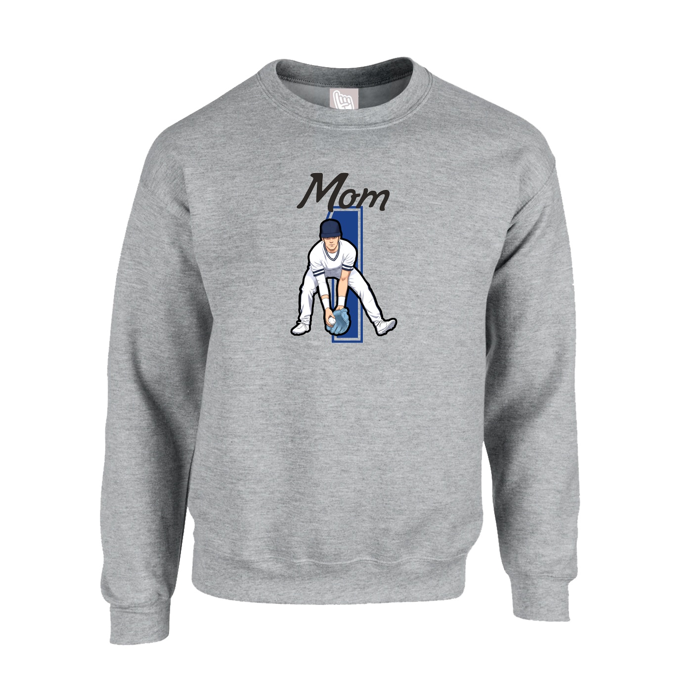 Fleece Crew — Mothers Day Shirsey in Grey