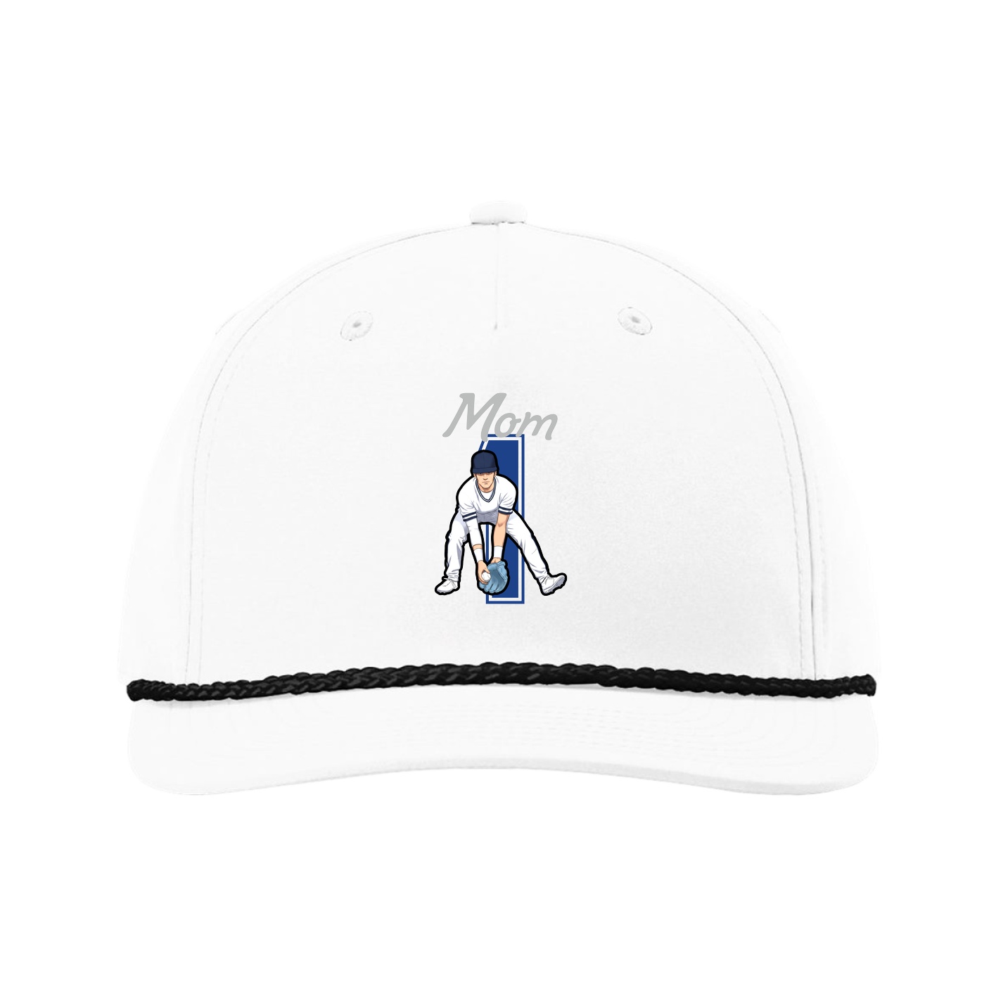 Five-Panel Classic Rope Cap — Mothers Day Shirsey in White