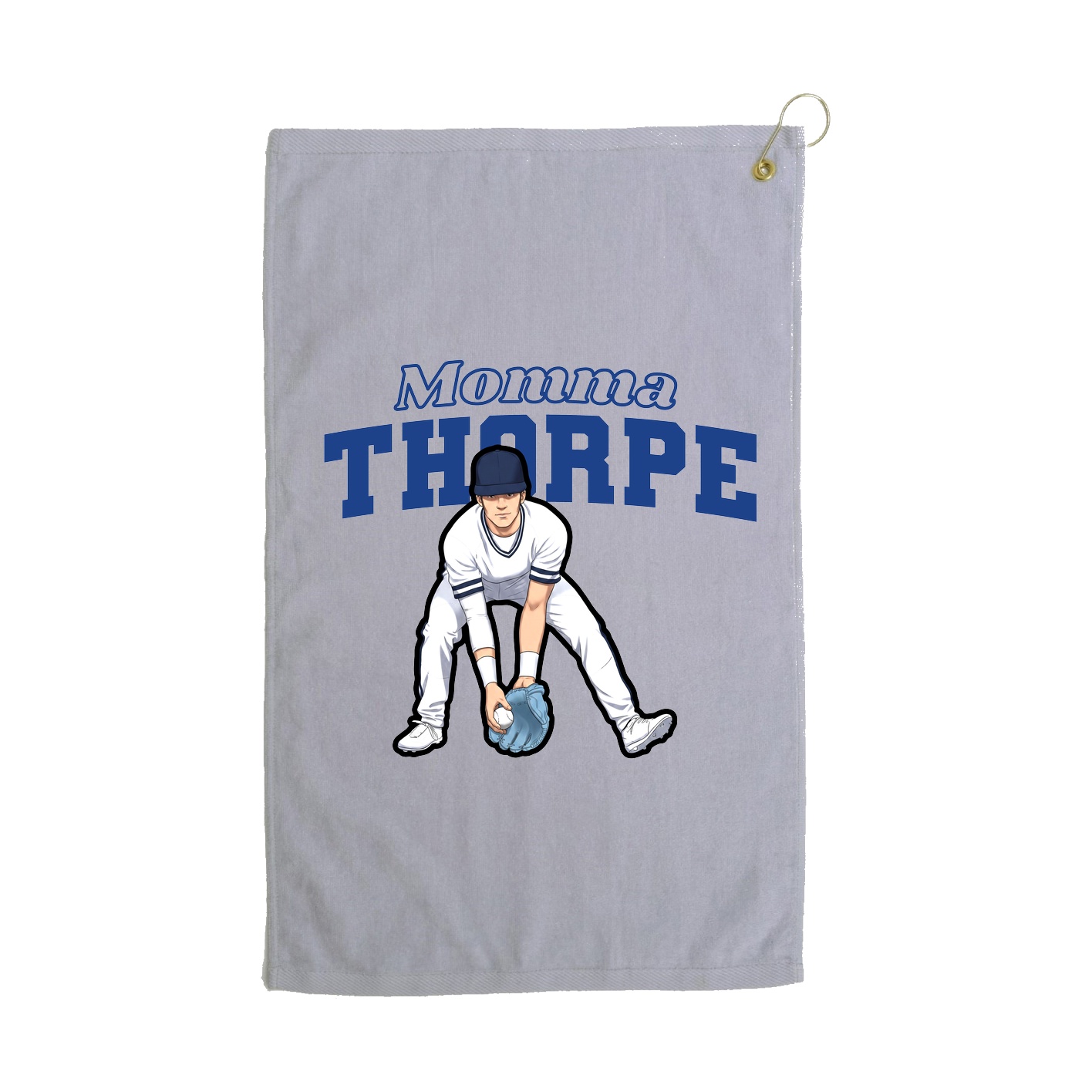 Golf Towel — Mothers Day Block in Grey