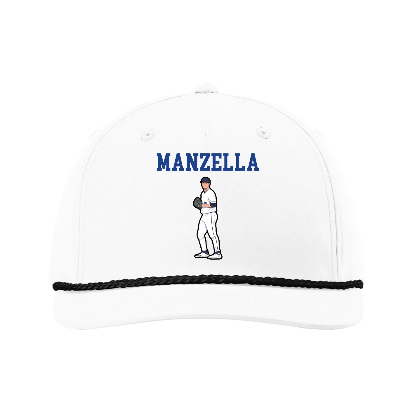 Five-Panel Classic Rope Cap — Shirsey in White