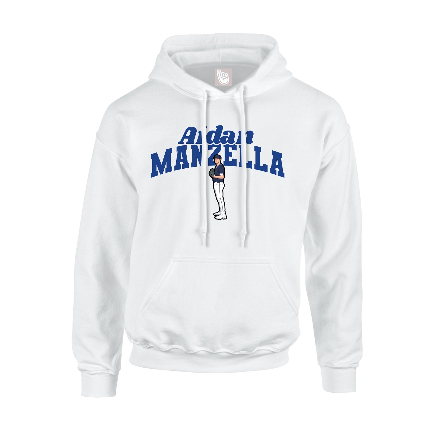 Hoodie — Signature Arch in White