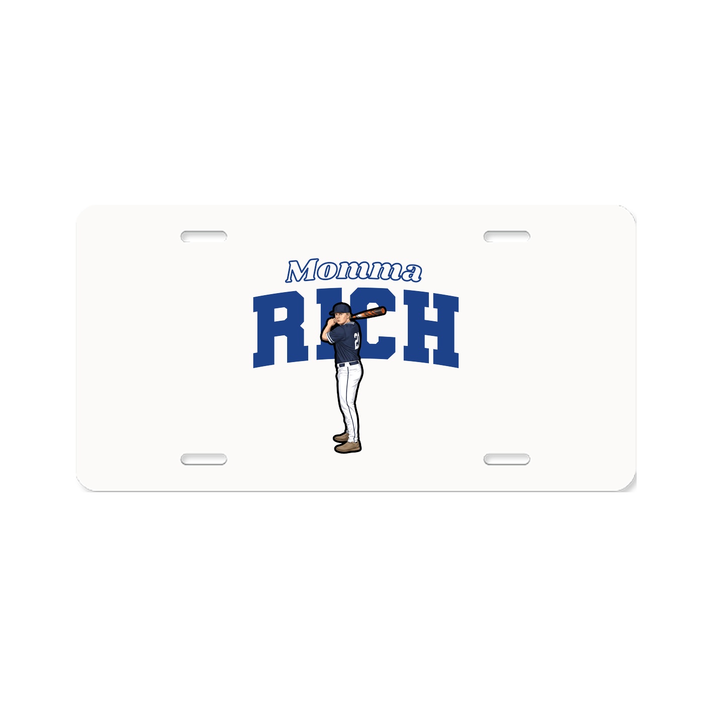 License Plate — Mothers Day Block in Classic