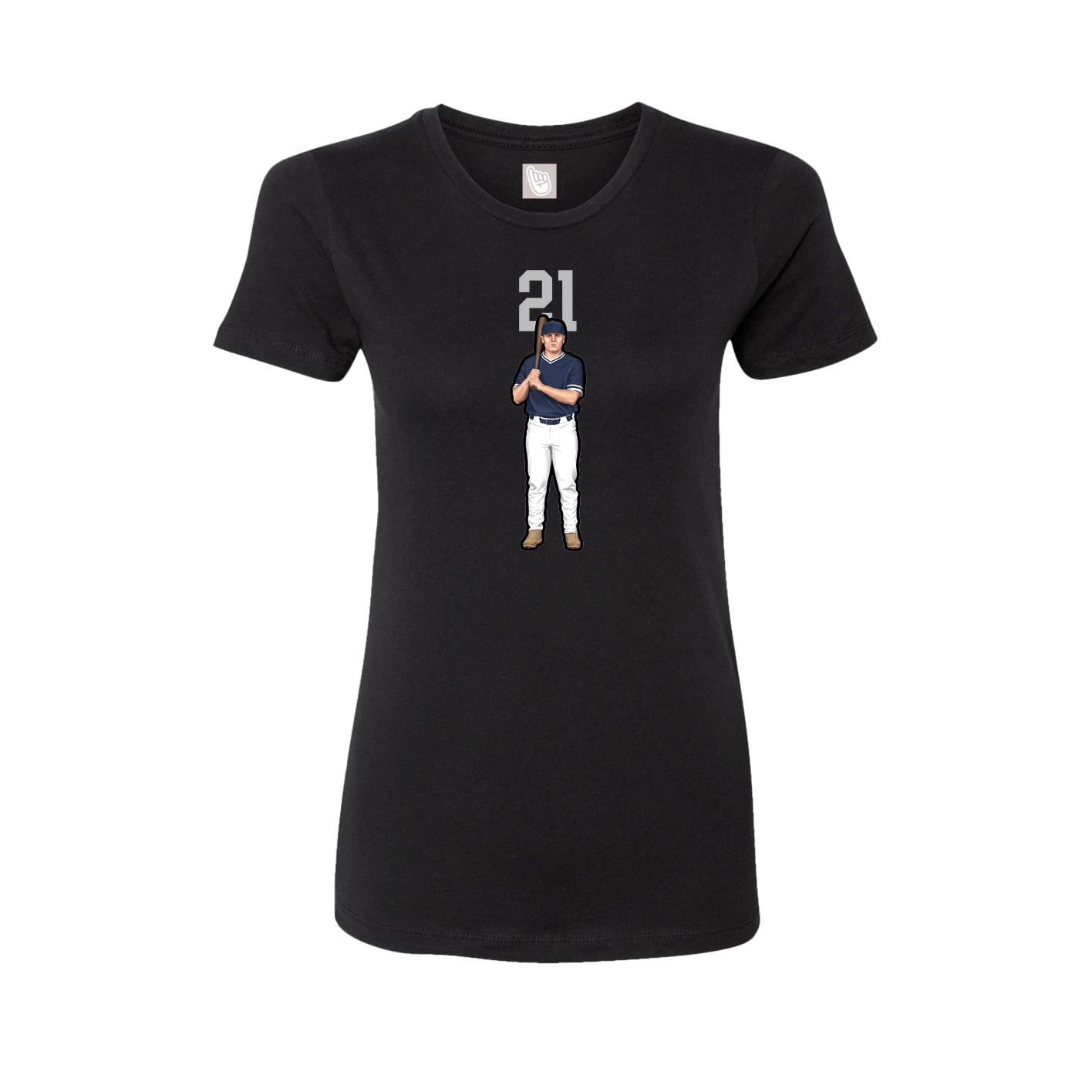 Womens Tee — Number Top in Black