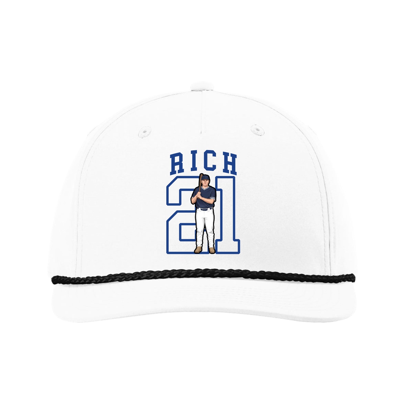 Five-Panel Classic Rope Cap — Shirsey in White