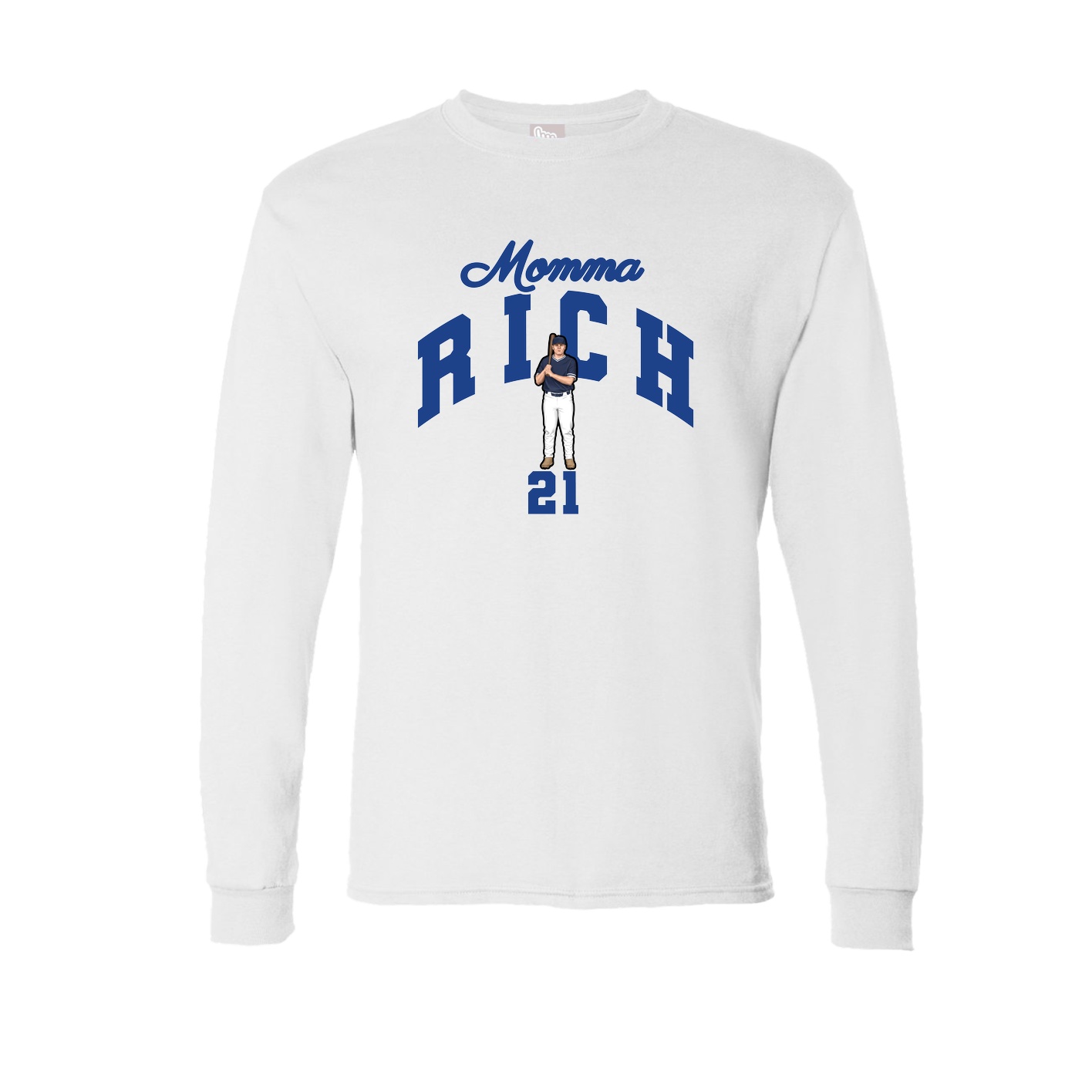 Long Sleeve Tee — Mothers Day Arch in White