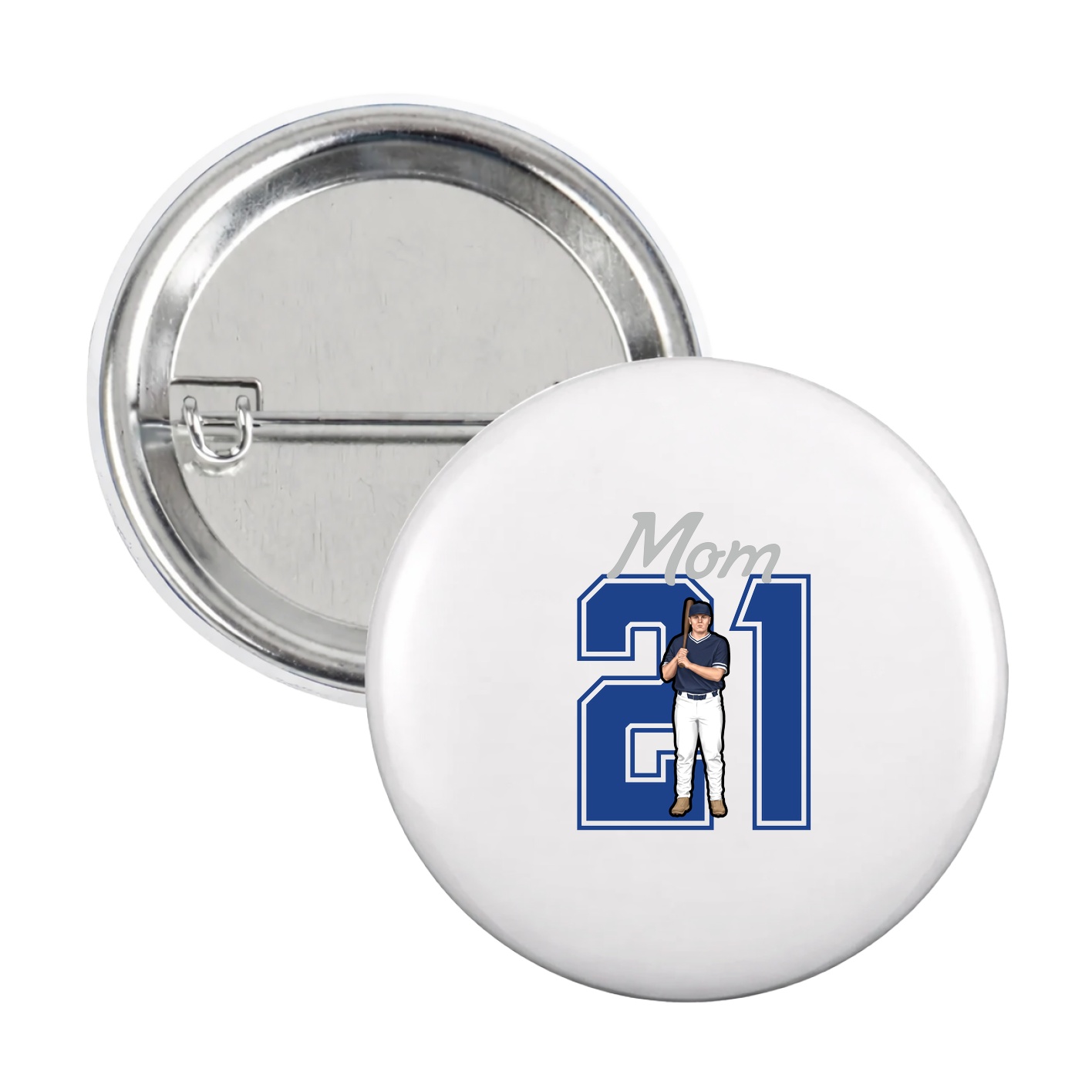 Game Day Button — Mothers Day Shirsey in White