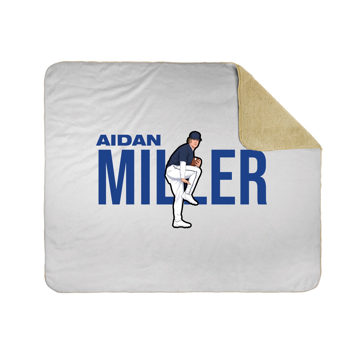 Throw Blanket — Player Name in White