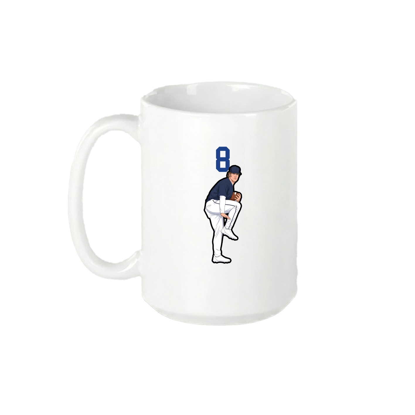 15oz Coffee Mug — Number Top in White