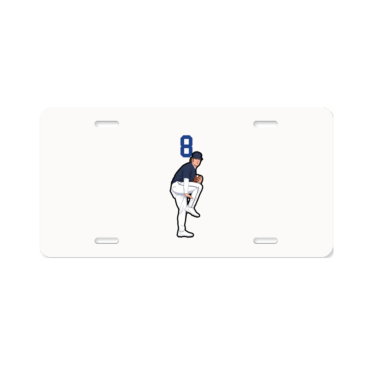 License Plate — Number Top in Classic