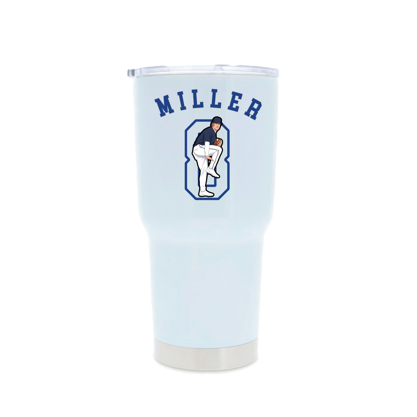 30oz Stainless Steel Tumbler — Shirsey Arch in White