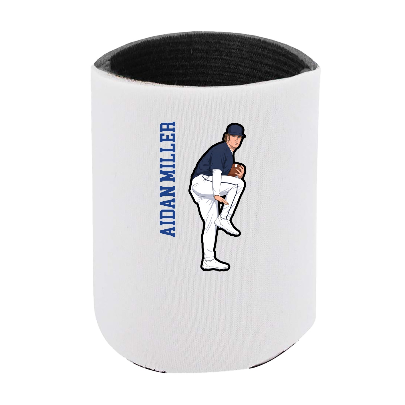 Can Holder — Name Vertical in White